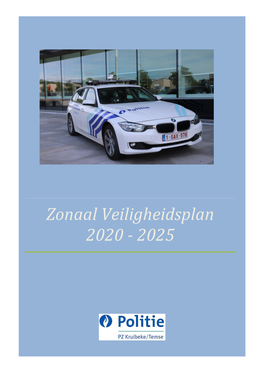 Zonaal Veiligheidsplan 2020 - 2025