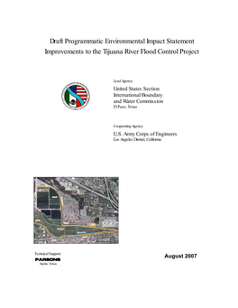 Draft Programmatic Environmental Impact Statement Improvements to the Tijuana River Flood Control Project
