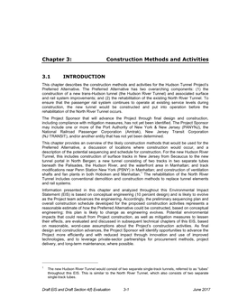 Chapter 3: Construction Methods and Activities