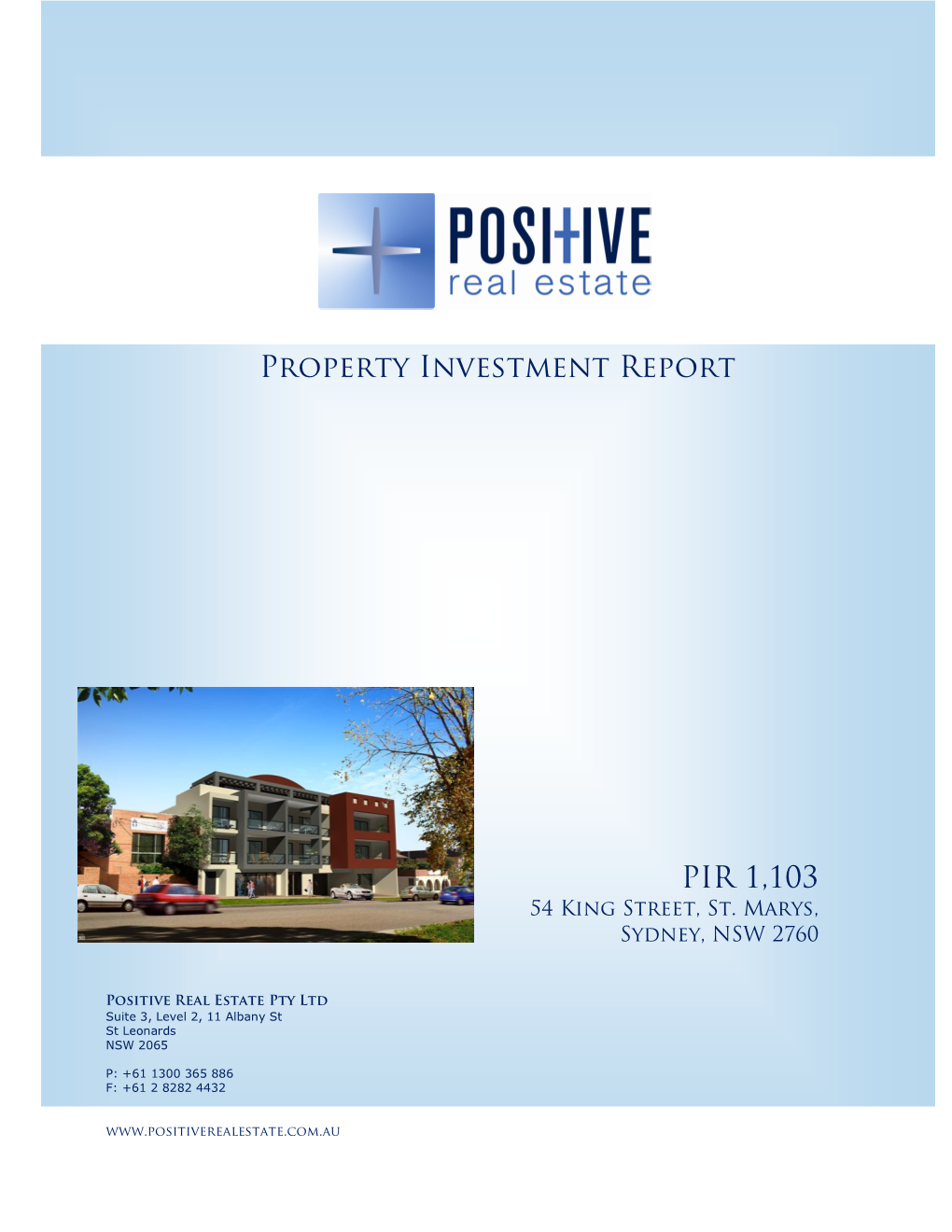 PIR 1,103 Property Investment Report