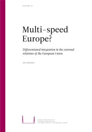 Multi-Speed Europe?