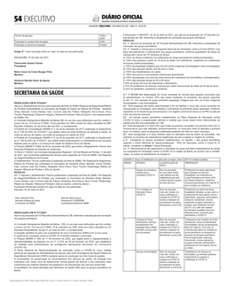 EXECUTIVO República Federativa Do Brasil - Estado Da Bahia SALVADOR, TERÇA-FEIRA, 4 DE MAIO DE 2021 - ANO CV - No 23.155