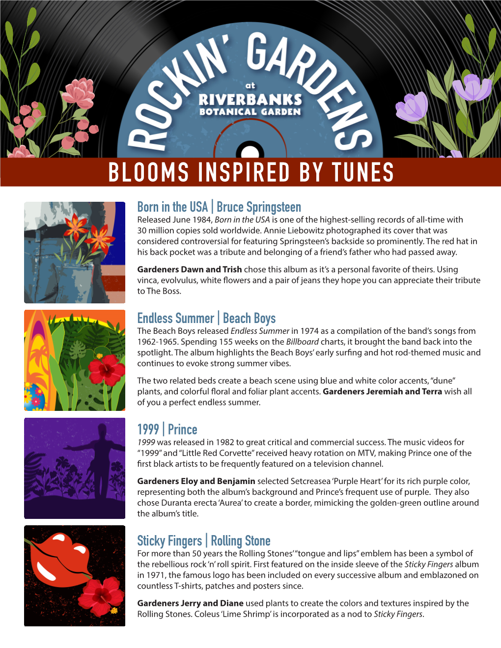 Rockin' Gardens — Blooms Inspired by Tunes :: Riverbanks Zoo & Garden