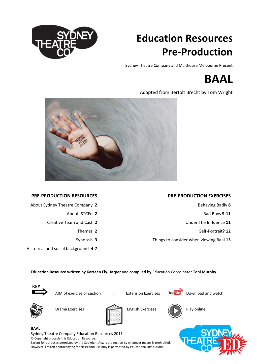 BAAL Adapted from Bertolt Brecht by Tom Wright