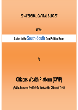 South South 2014 Federal Capital Budget