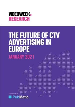 The Future of Ctv Advertising in Europe January 2021