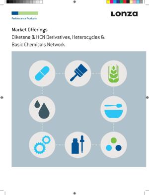 Market Offerings Diketene & HCN Derivatives, Heterocycles & Basic