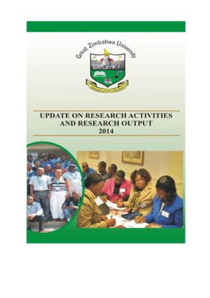 Update on Research Output and Research Activities 2014