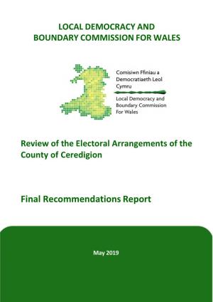 Final Recommendations Report