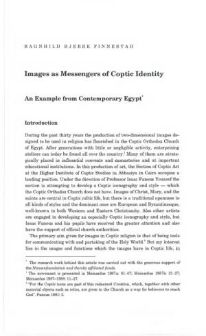 Images As Messengers of Coptic Identity