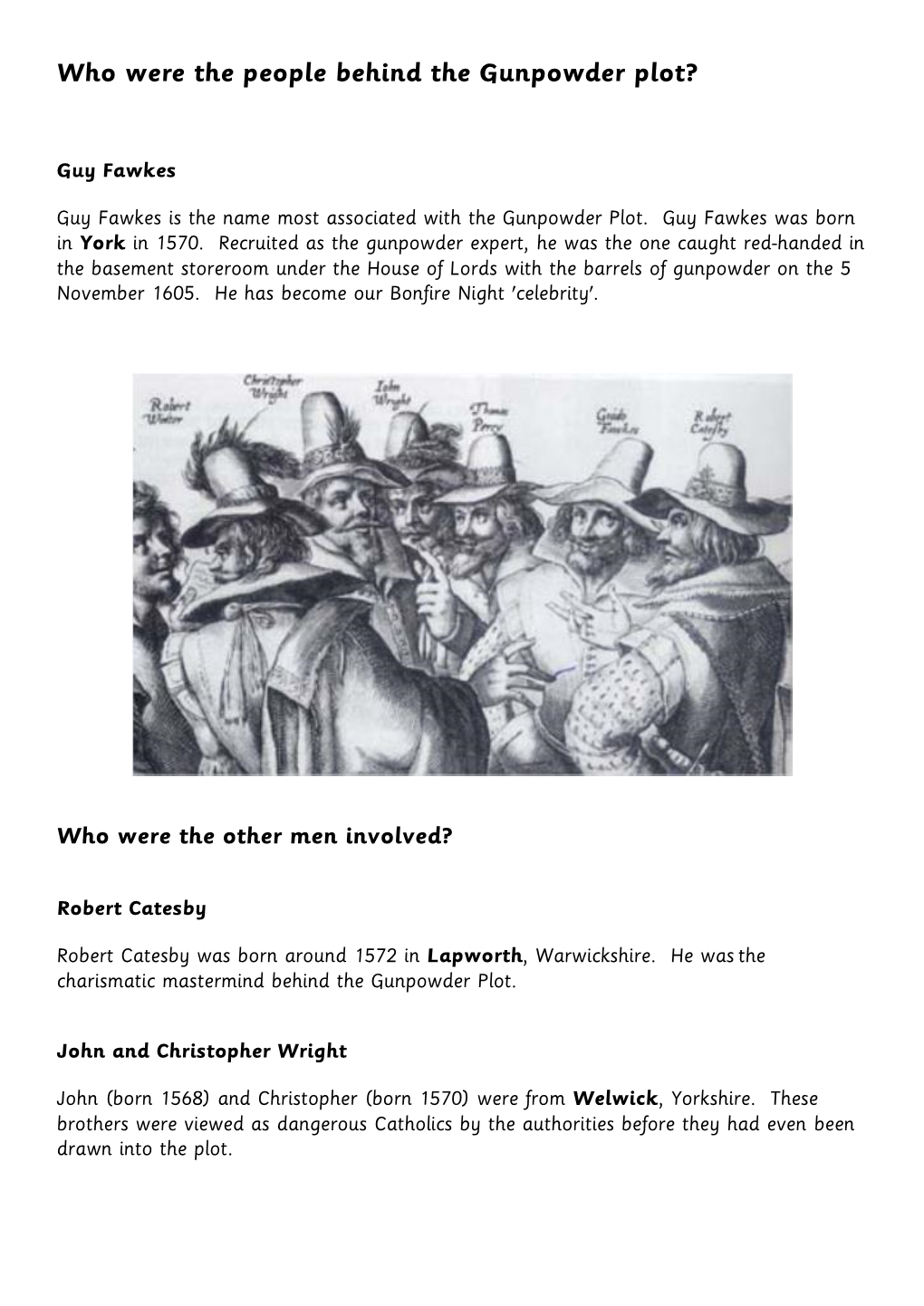 Who Were the People Behind the Gunpowder Plot?