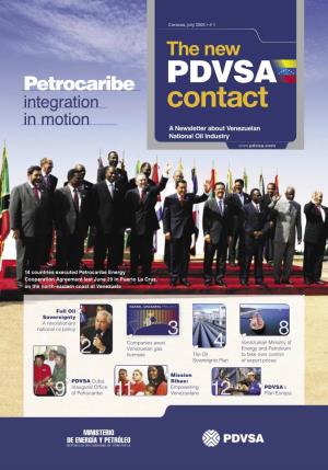 Petrocaribe Integration in Motion a Newsletter About Venezuelan National Oil Industry