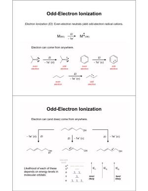Odd-Electron Ionization
