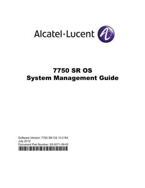 7750 SR OS System Management Guide