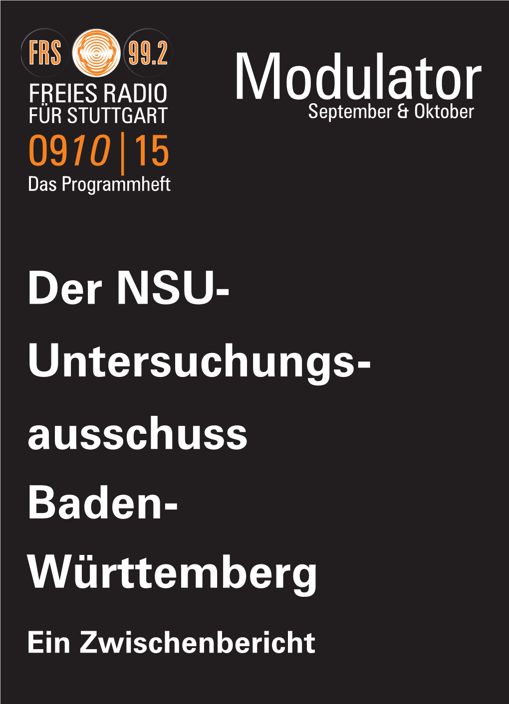 Modulator Für Stuttgart September & Oktober 0910|15 D As Programmheft