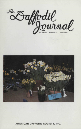 1985 June, American Daffodil Society Journal