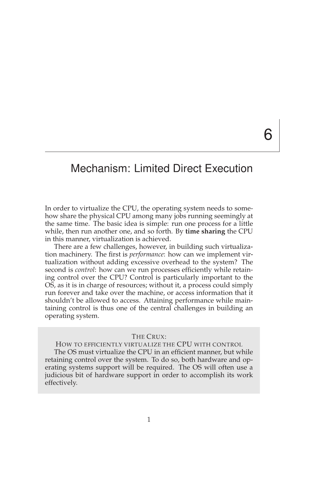 Mechanism: Limited Direct Execution