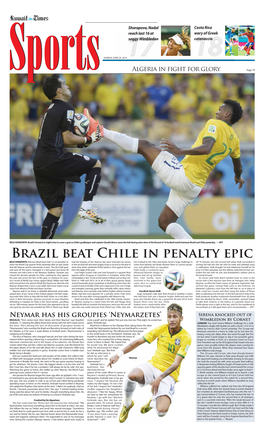 Brazil Beat Chile in Penalty Epic