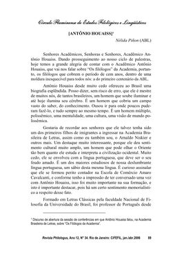 ANTÔNIO HOUAISS] 5 Nélida Piñon (ABL)