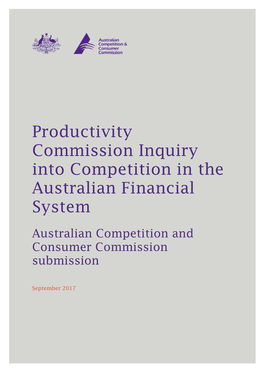 Competition in the Australian Financial System
