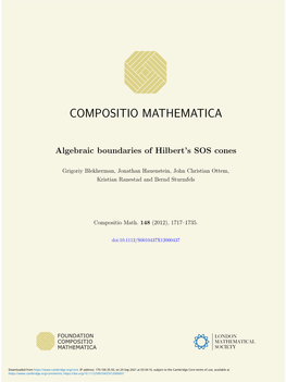Algebraic Boundaries of Hilbert's SOS Cones