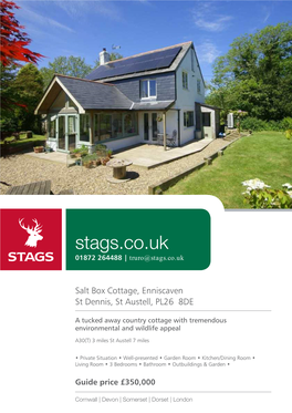 Stags.Co.Uk 01872 264488 | Truro@Stags.Co.Uk