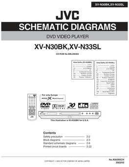 Schematic Diagrams Dvd Video Player Xv-N30bk,Xv-N33sl