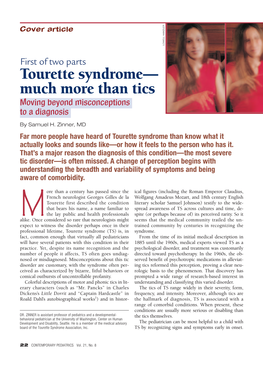Tourette Syndrome— Much More Than Tics Moving Beyond Misconceptions to a Diagnosis