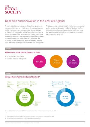 Research and Innovation in the East of England