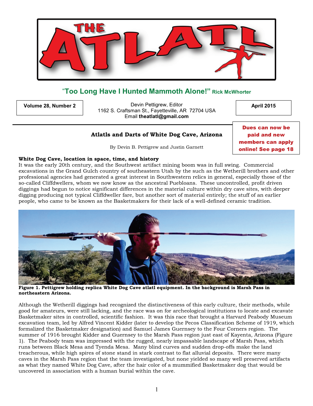 Read the Atlatl 2015-2