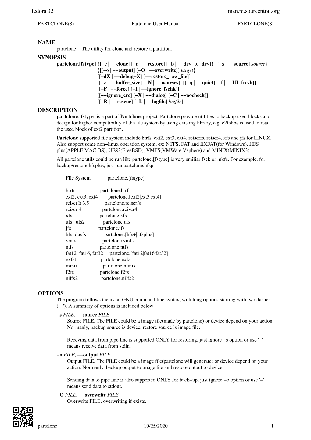 NAME SYNOPSIS DESCRIPTION OPTIONS Man.M.Sourcentral.Org