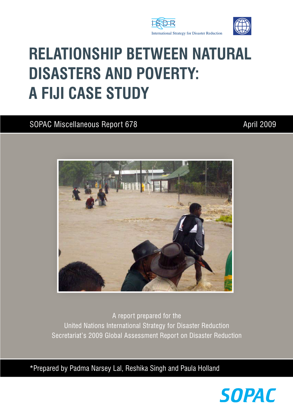 Relationship Between Natural Disasters and Poverty: a Fiji Case Study