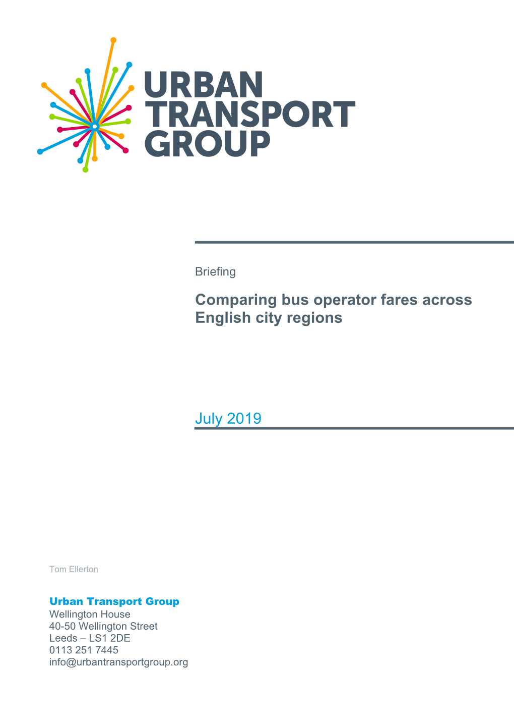 UTG Bus Fares Research July 2019.Pdf