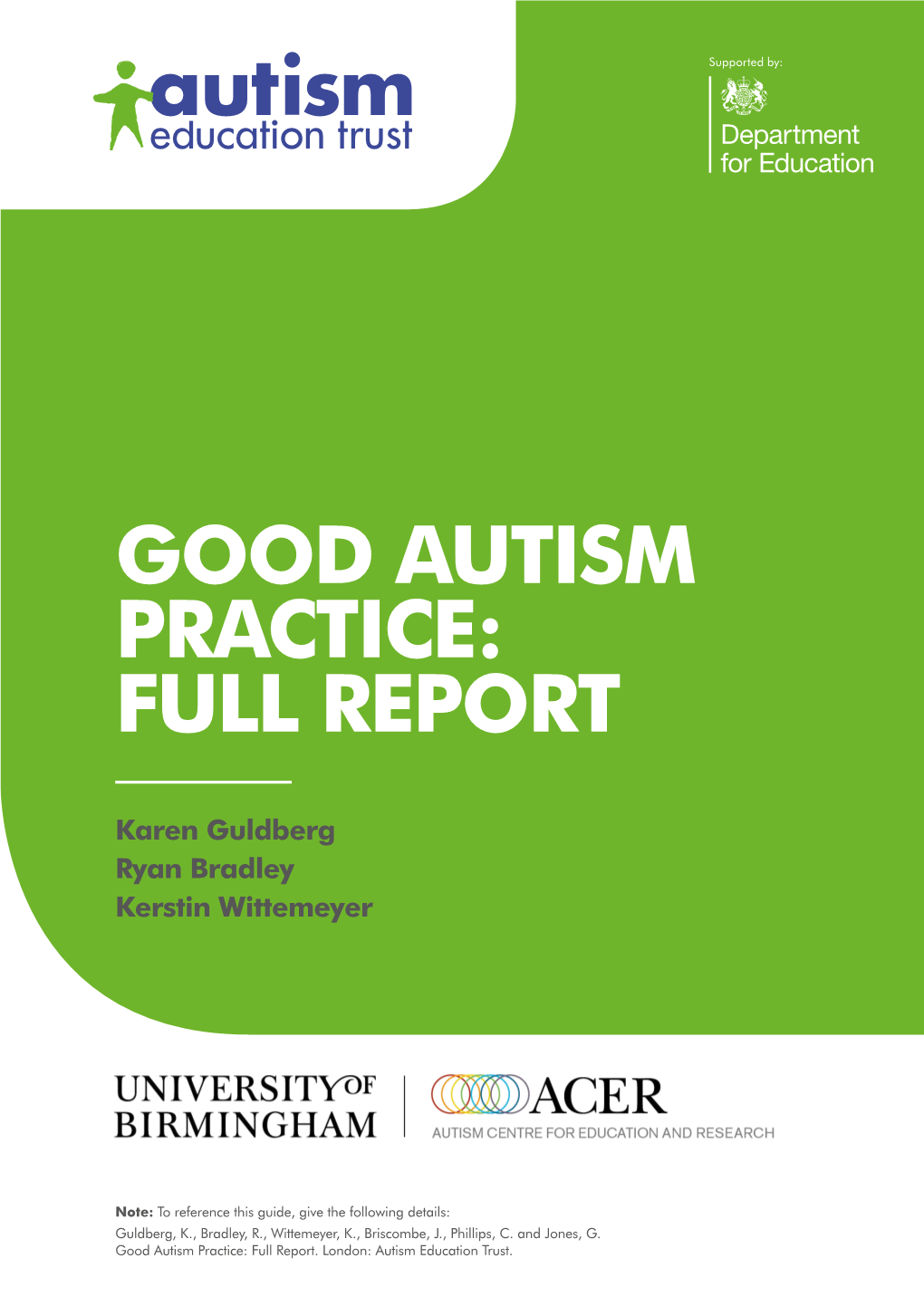 Good Autism Practice: Full Report