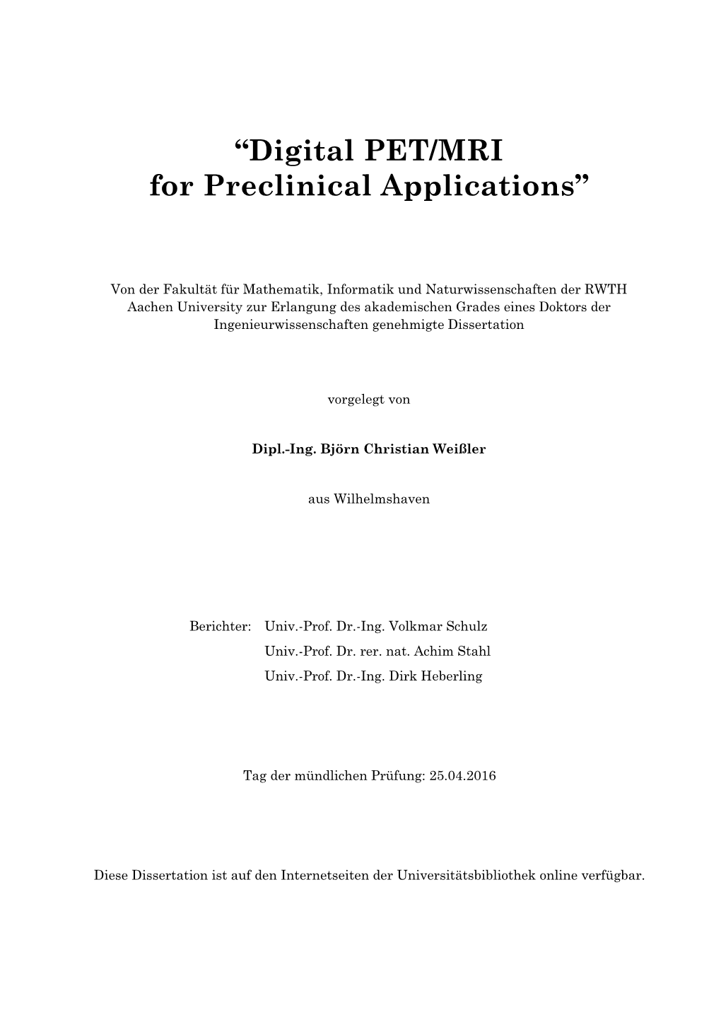 Digital PET/MRI Inserts for Preclinical Applications