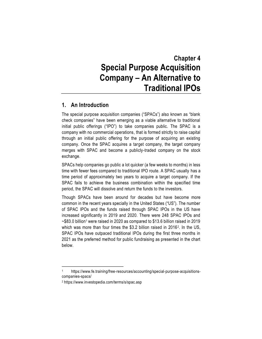 Special Purpose Acquisition Company – an Alternative to Traditional Ipos