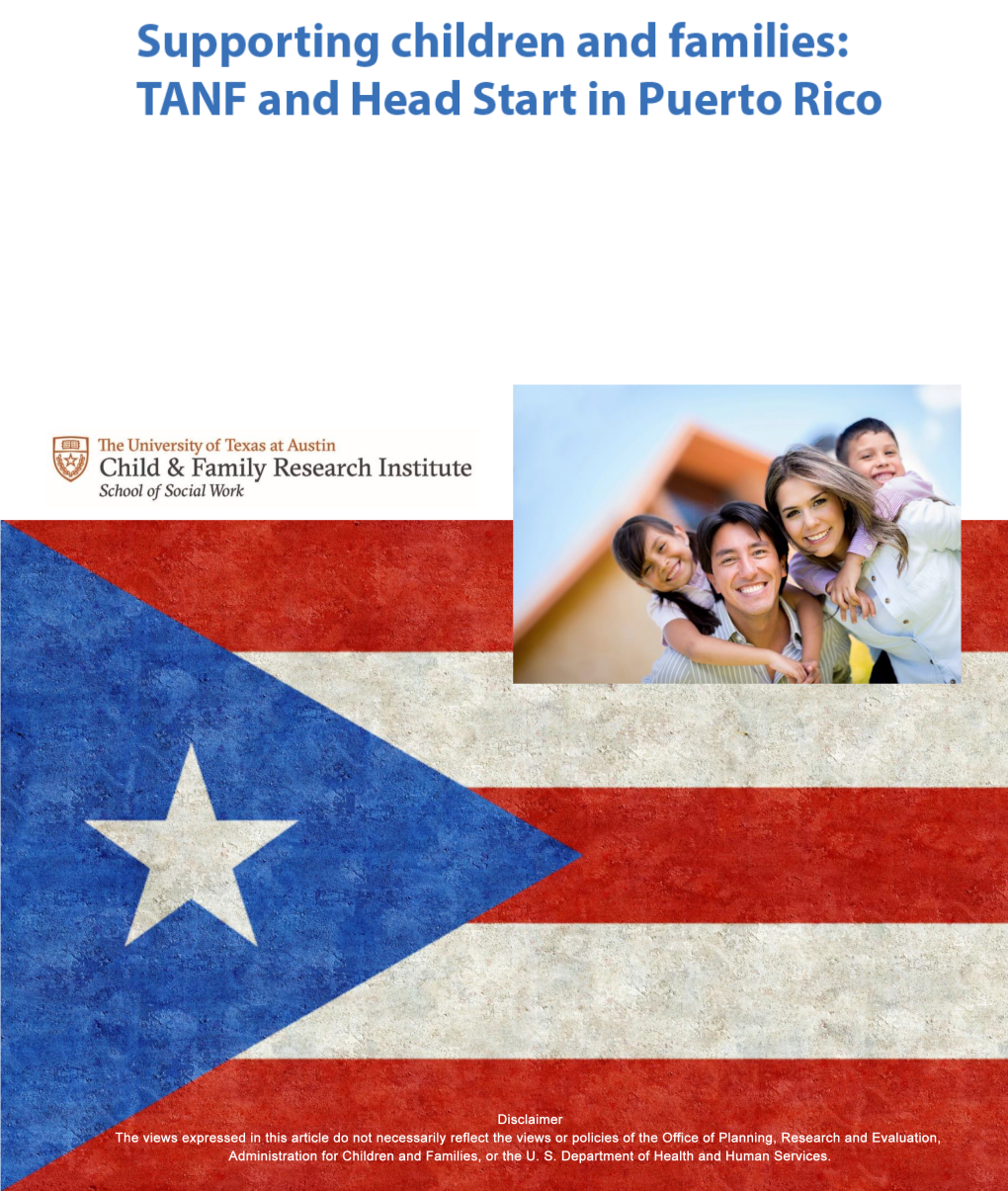 TANF & Head Start in Puerto Rico