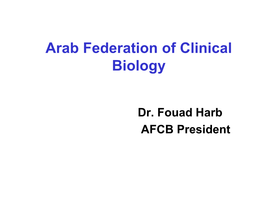 Arab Federation of Clinical Biology