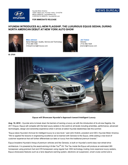 Hyundai Introduces Allnew Flagship, the Luxurious