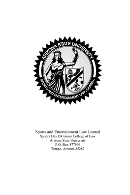 Volume 2, Issue 2 of the Sports and Entertainment Law Journal