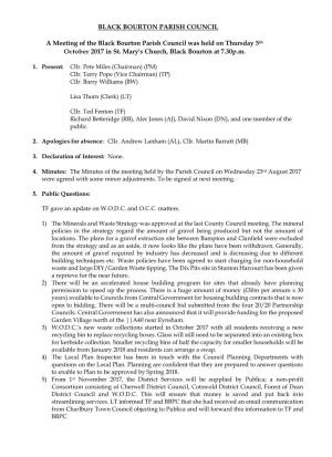 BBPC Meeting Minutes 5 October 2017