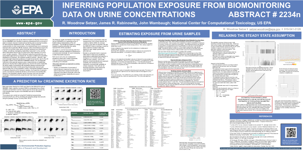 Estimating Exposure from Urine Samples Relaxing the Steady State Assumption