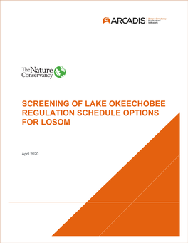 Screening of Lake Okeechobee Regulation Schedule Options for Losom