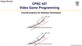 CPSC 427 Video Game Programming