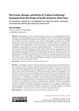 'Culture Collecting': Examples from the Study of South American (Fire)