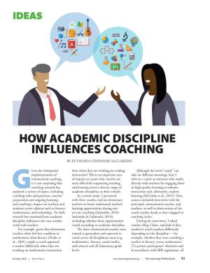 How Academic Discipline Influences Coaching