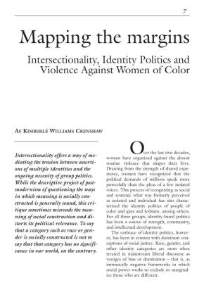 Intersectionality, Identity Politics and Violence Against Women of Color