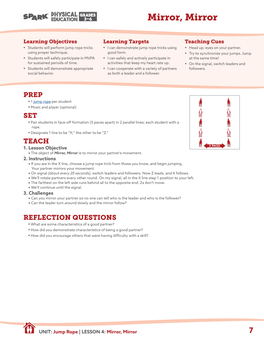 Mirror, Mirror Lesson Plan