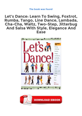 Free Ebooks Let's Dance: Learn to Swing, Foxtrot, Rumba, Tango