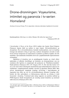 Voyeurisme, Intimitet Og Paranoia I Tv-Serien Homeland